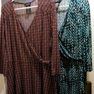 George Faux wrap dress bundle